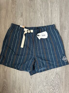 Prana | Indigo Heritage “Stormy Night” Men's 4” Inseam Shorts | Size S - NWT!